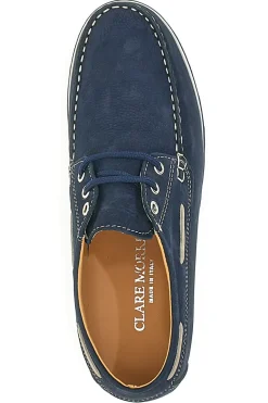 Scarpe Stringate Blu In Vera Pelle Claremorris 9