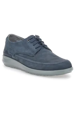 Scarpe Stringate Blu In Vera Pelle Longford 6412