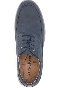 Scarpe Stringate Blu In Vera Pelle Longford 6412