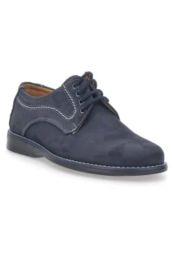 Scarpe Stringate Blu In Vera Pelle Marmaduke 3061
