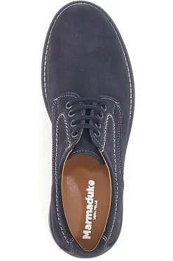 Scarpe Stringate Blu In Vera Pelle Marmaduke 3061