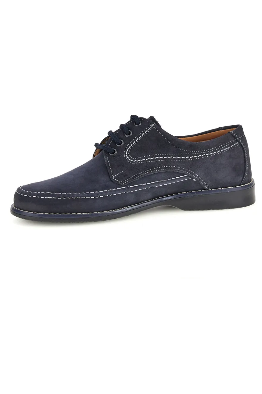 Scarpe stringate blu in vera pelle Jerpoint 1
