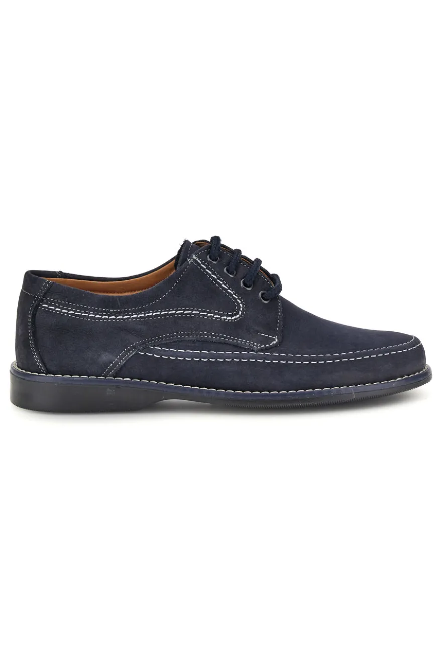 Scarpe stringate blu in vera pelle Jerpoint 1