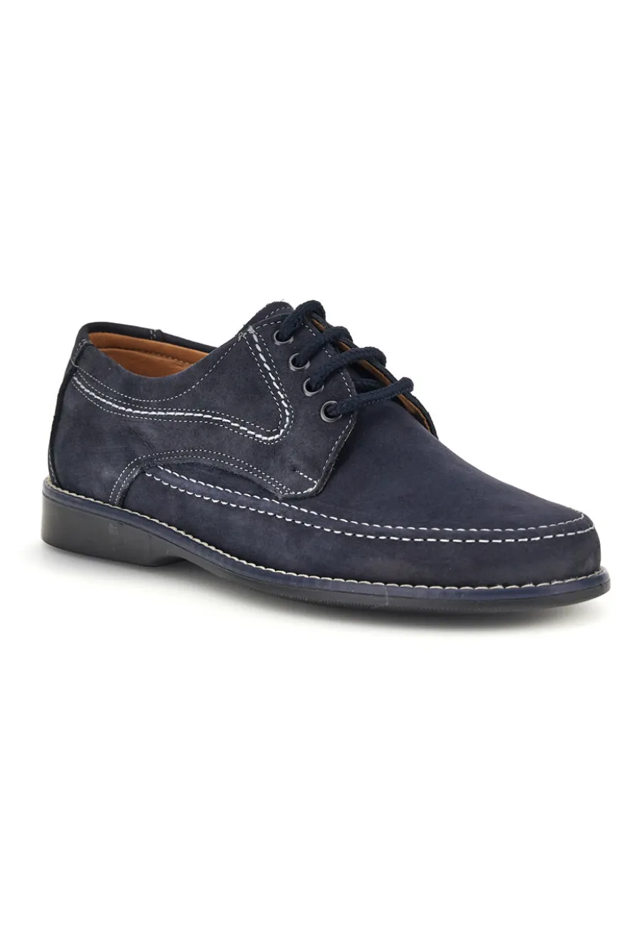 Scarpe stringate blu in vera pelle Jerpoint 1