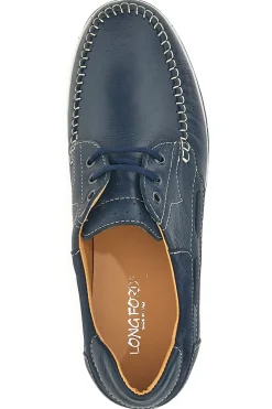 Scarpe Stringate Blu In Vera Pelle Made In Italy Longford 3410
