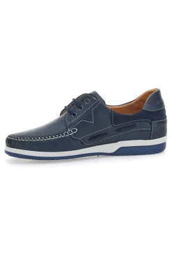 Scarpe Stringate Blu In Vera Pelle Made In Italy Longford 3410