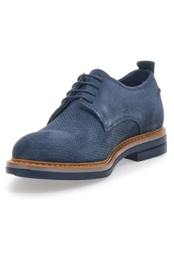 Scarpe Stringate Blu In Vera Pelle Pittarello Active 2401