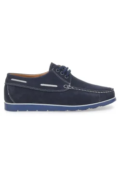 Scarpe Stringate Blu In Vera Pelle Made in Italy Jerpoint 09