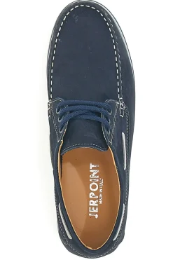 Scarpe Stringate Blu In Vera Pelle Made in Italy Jerpoint 09