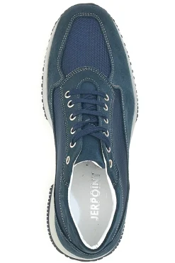 Scarpe Stringate Blu In Vera Pelle Made In Italy Jerpoint 620