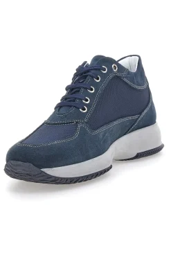Scarpe Stringate Blu In Vera Pelle Made In Italy Jerpoint 620