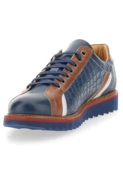 Scarpe Stringate Blu In Vera Pelle Made in Italy Pittarello Plus PT325