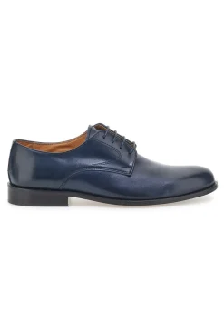 Scarpe Stringate Blu In Vera Pelle Made In Italy Pittarello 7720