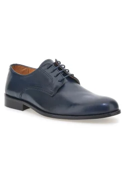 Scarpe Stringate Blu In Vera Pelle Made In Italy Pittarello 7720