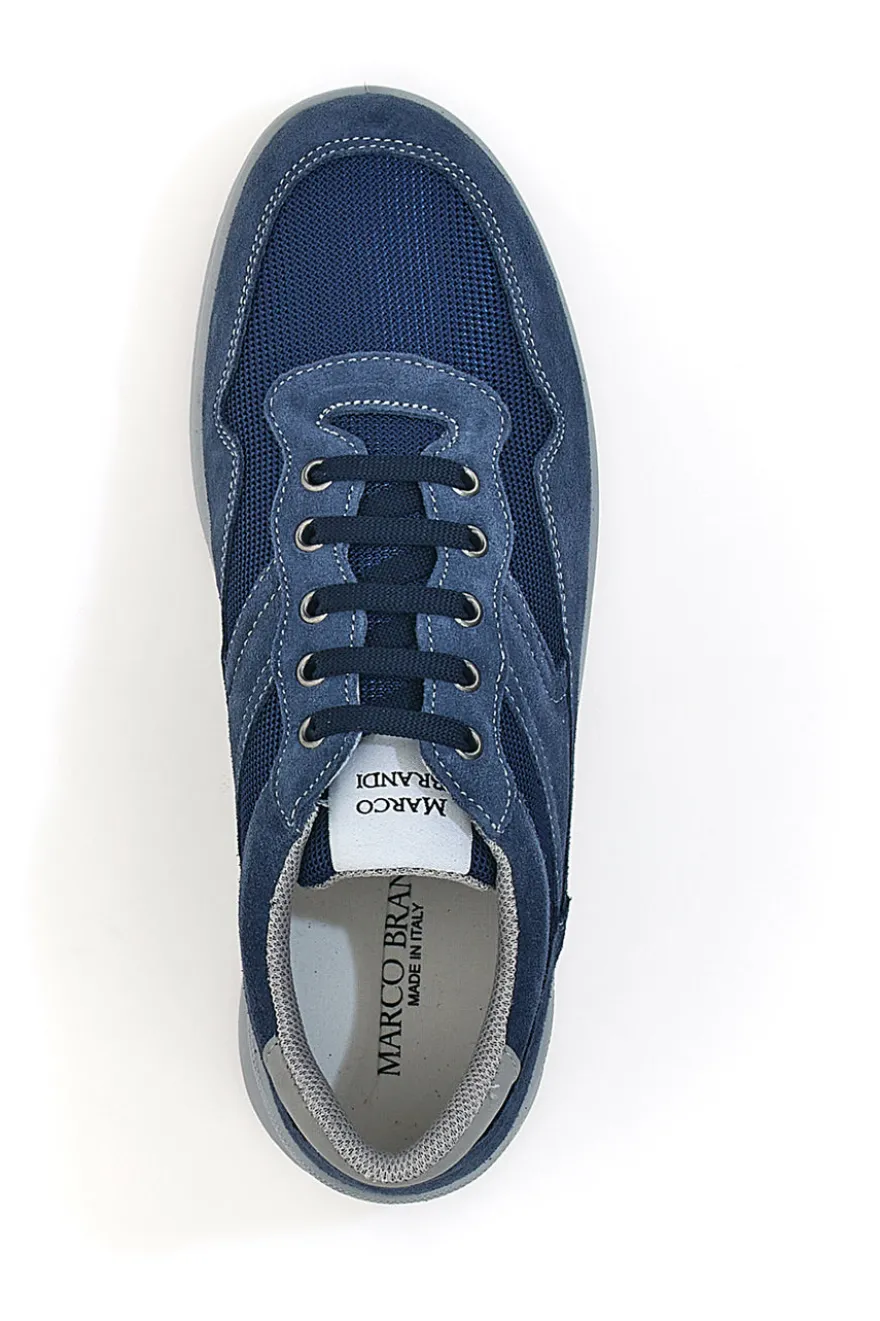 Scarpe stringate blu soft back sole energy Marco brandi 308