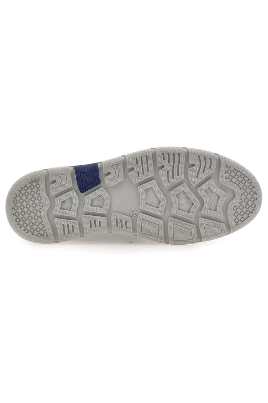 Scarpe stringate blu traforate con zip laterale Pittarello Eco 26111008