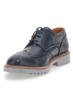 Scarpe Stringate Blu Vera Pelle Longford 596