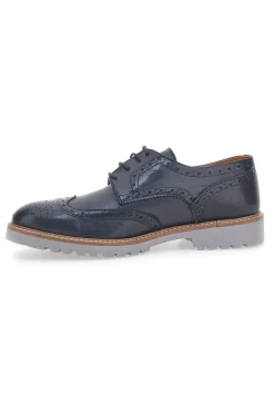 Scarpe Stringate Blu Vera Pelle Longford 596
