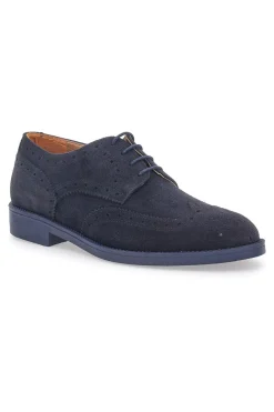Scarpe Stringate Blu Vera Pelle Longford 595