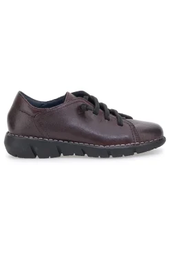 Scarpe stringate bordeaux in pelle con suola comfort Pittarello Tierra 11613