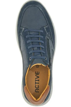 Scarpe Stringate Casual In Vera Pelle Navy Pittarello Active 2406