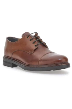 Scarpe Stringate Claremorris 222 Marroni Vera Pelle