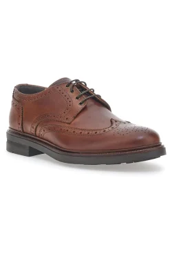 Scarpe Stringate Claremorris 224 Marroni Vera Pelle