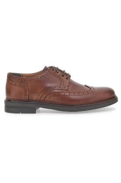 Scarpe Stringate Claremorris 224 Marroni Vera Pelle