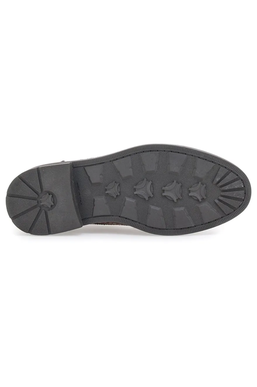 Scarpe Stringate Claremorris 224 Marroni Vera Pelle
