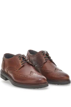 Scarpe Stringate Claremorris 224 Marroni Vera Pelle