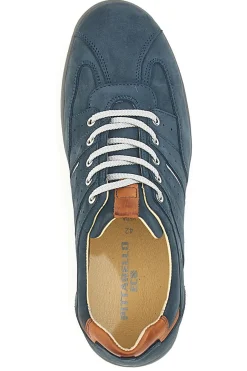 Scarpe Stringate Con Tomaia in Pelle Blu e dettagli Bianchi PITTARELLO ECO 27002