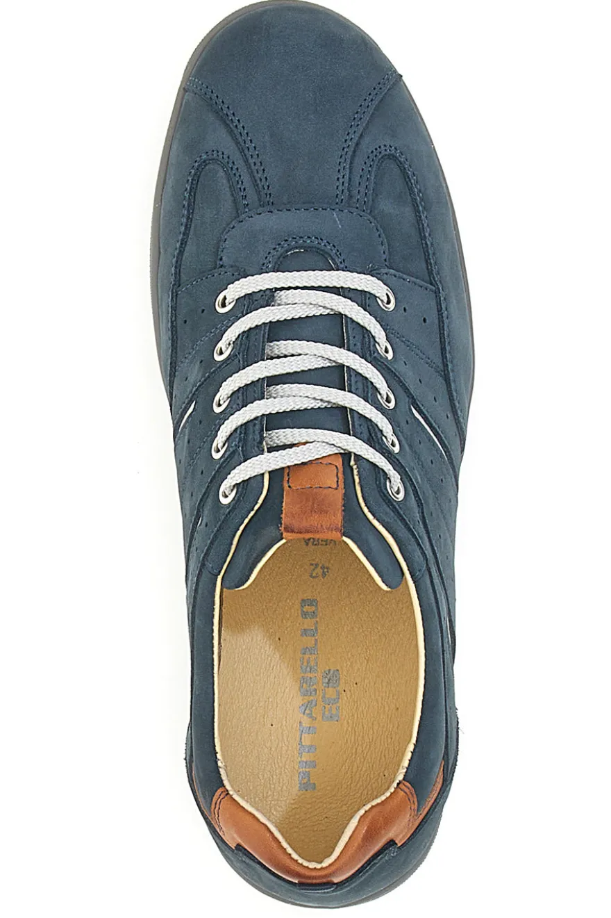 Scarpe Stringate Con Tomaia in Pelle Blu e dettagli Bianchi PITTARELLO ECO 27002