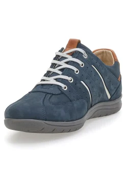 Scarpe Stringate Con Tomaia in Pelle Blu e dettagli Bianchi PITTARELLO ECO 27002