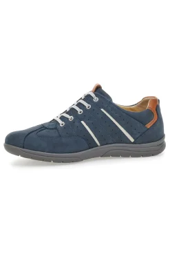 Scarpe Stringate Con Tomaia in Pelle Blu e dettagli Bianchi PITTARELLO ECO 27002