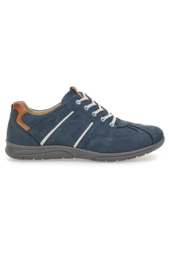 Scarpe Stringate Con Tomaia in Pelle Blu e dettagli Bianchi PITTARELLO ECO 27002