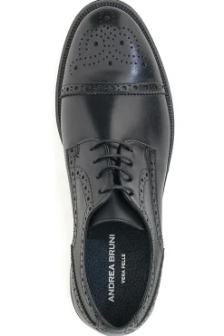 Scarpe Stringate Eleganti Andrea Bruni 11707 Nere