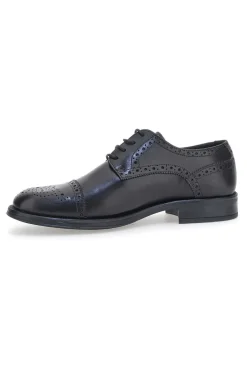 Scarpe Stringate Eleganti Andrea Bruni 11707 Nere