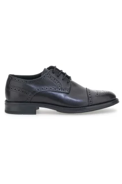 Scarpe Stringate Eleganti Andrea Bruni 11707 Nere