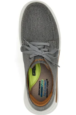 Scarpe Stringate Grigie Con Archfit e Skechers Proven Forenzo