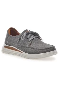 Scarpe Stringate Grigie Con Archfit e Skechers Proven Forenzo