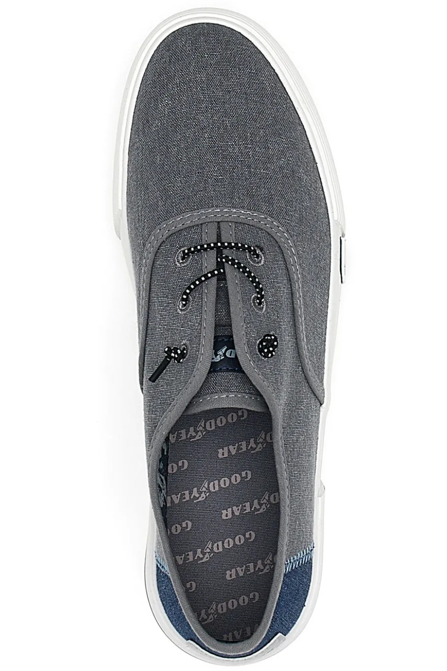 Scarpe Stringate Grigie in Tela Goodyear 41036