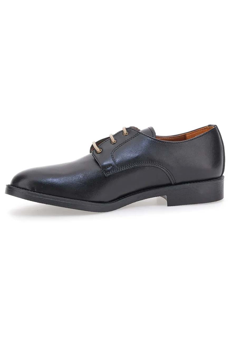 Scarpe Stringate in Pelle Nera Pittarello 0728