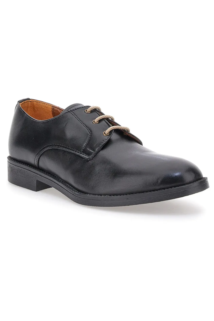 Scarpe Stringate in Pelle Nera Pittarello 0728