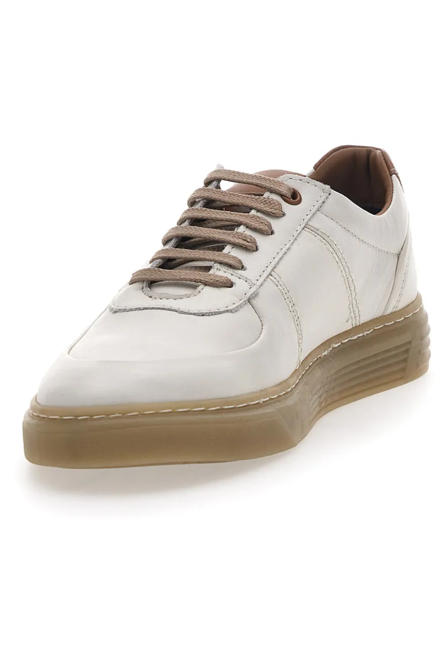 Scarpe Stringate in Vera Pelle Panna Pittarello Active 2421