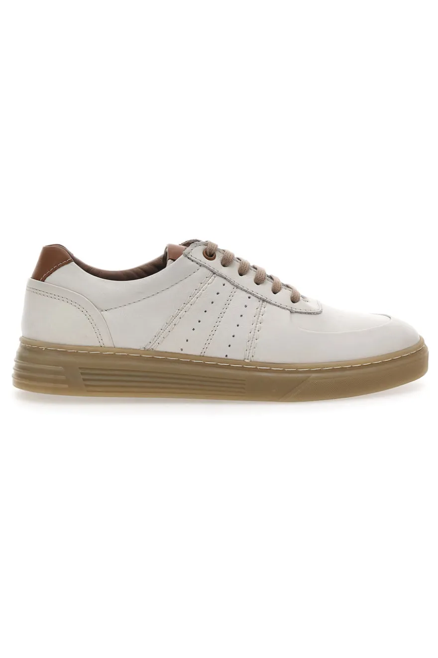 Scarpe Stringate in Vera Pelle Panna Pittarello Active 2421