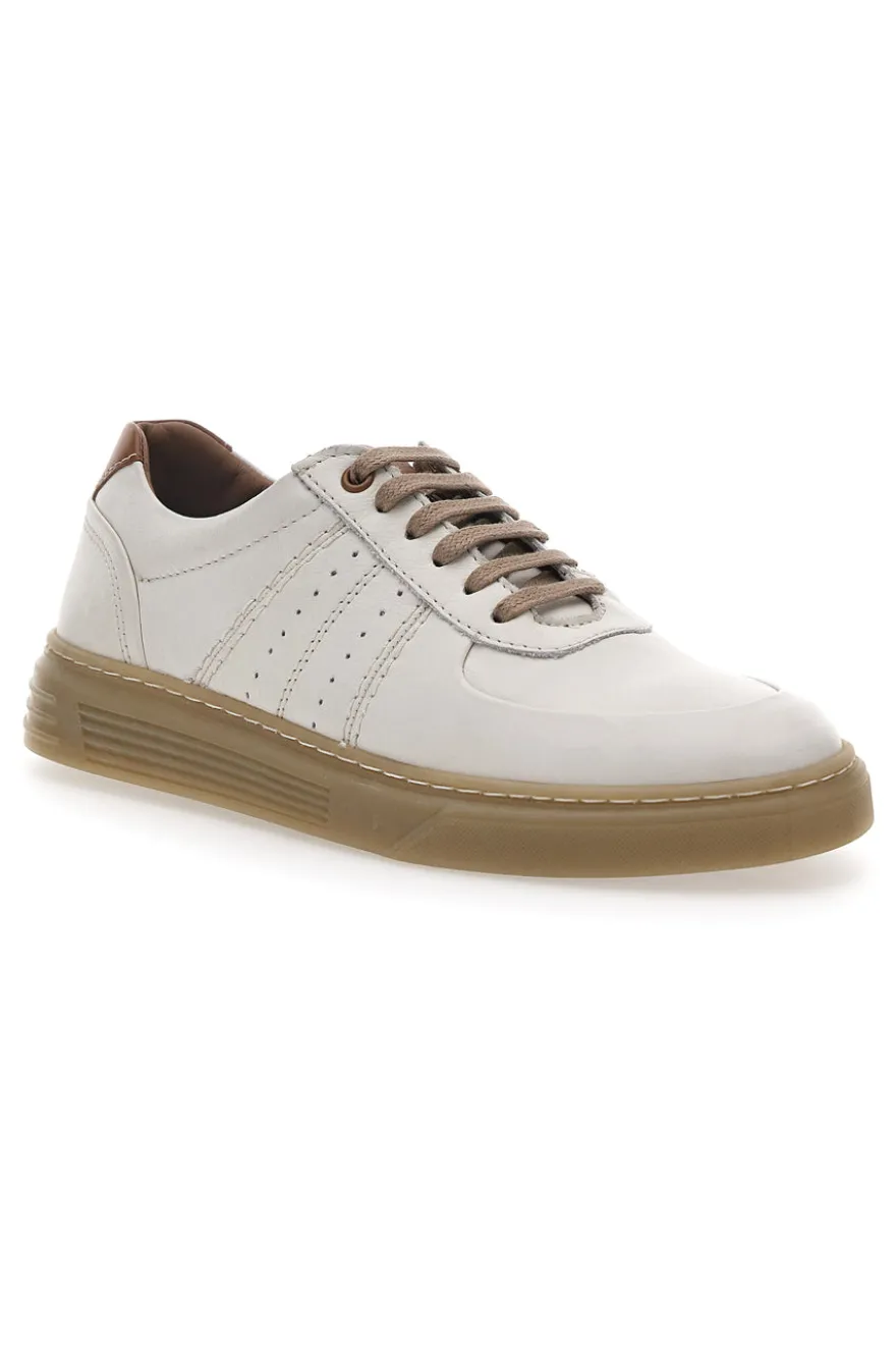 Scarpe Stringate in Vera Pelle Panna Pittarello Active 2421