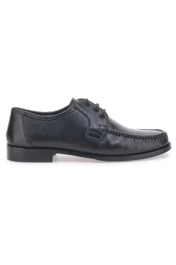 Scarpe Stringate in Vera Pelle Nera Max Dillan 562