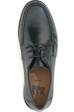 Scarpe Stringate in Vera Pelle Nera Max Dillan 562