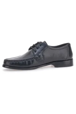 Scarpe Stringate in Vera Pelle Nera Max Dillan 562