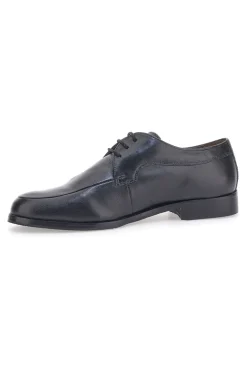 Scarpe Stringate in Vera Pelle Nera Max Dillan 569